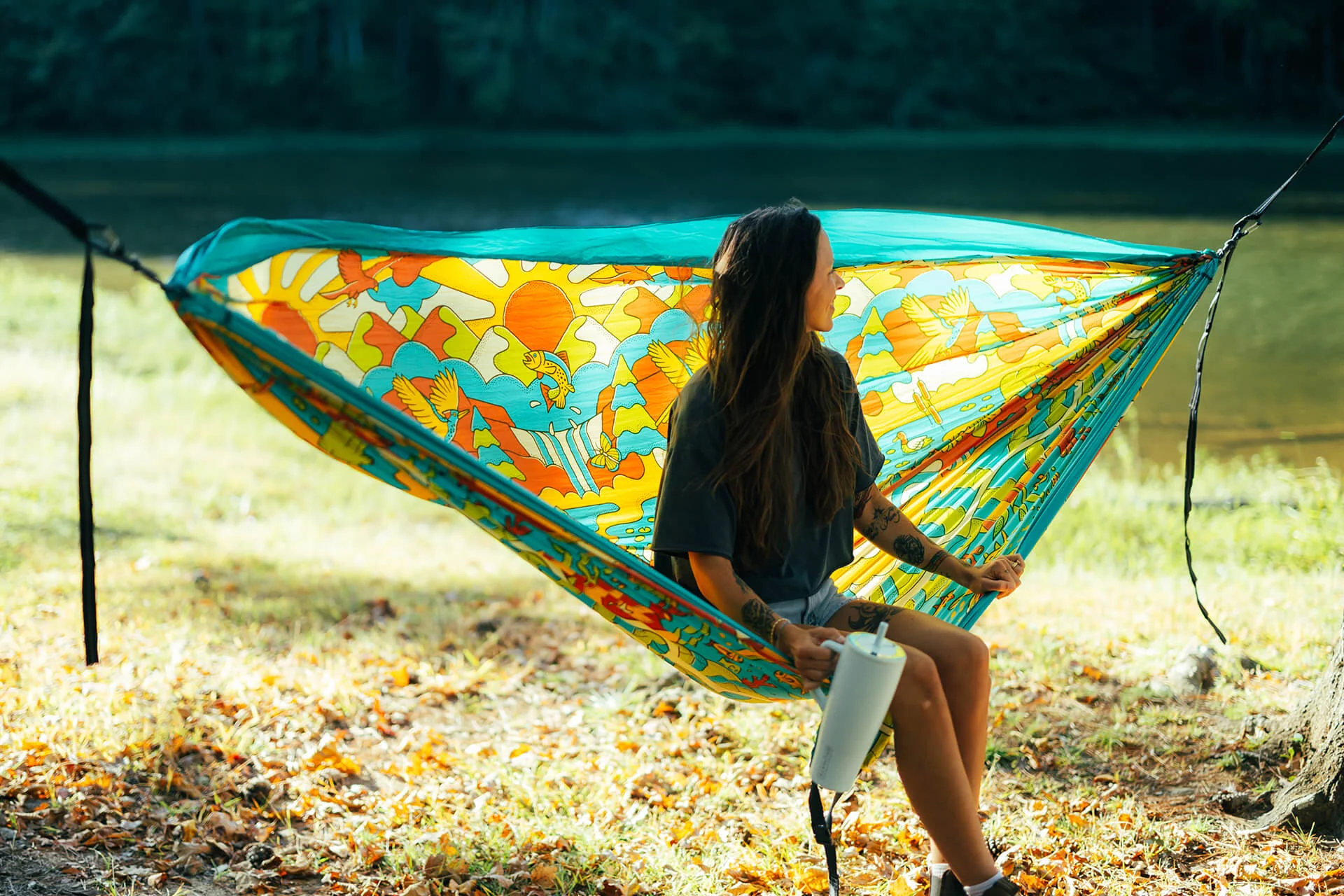 Vibrant Earth Giving Back Hammock - Image 5